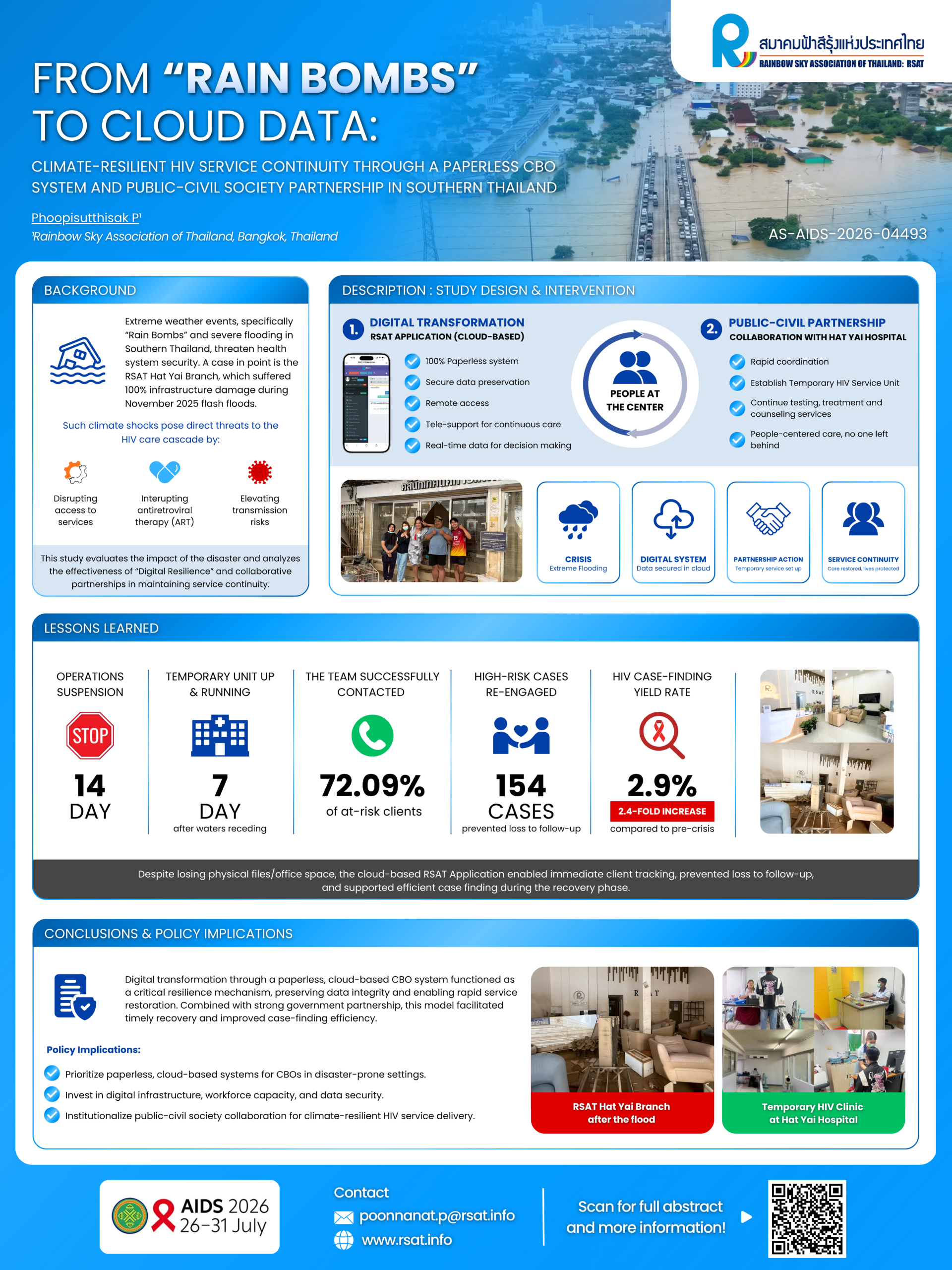 Poster: From Rain Bombs to Cloud Data
